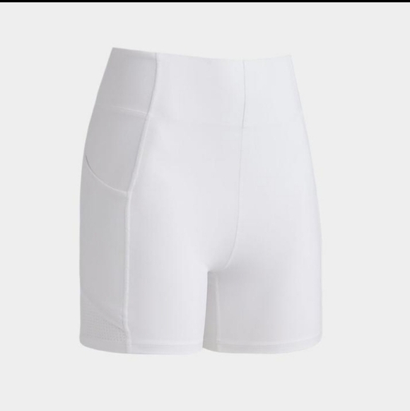 G/FORE RACERBACK STRETCH OPS PLEATED TENNIS DRESS WITH SHORT In Snow - Picture 5 of 16